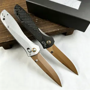 710 Textured-Grip Folding  Knife : Non-slip handle and quick-release button—ideal for everyday carry and outdoo
