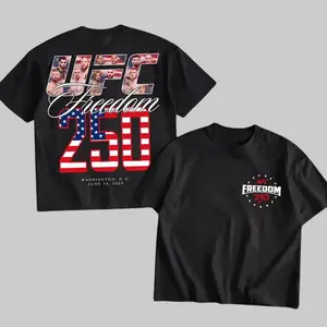 UFC FREEDOM 250 T-SHIRT, UFC MMA Fan Tee, UFC Champions Sports Shirt, Vintage Bootleg UFC Graphic T-Shirt, Custom UFC Fight Night Streetwear Top, Unisex Cotton Casual Tee, Made in USA Combat Sports Apparel, Trendy MMA Fan Gift Shirt