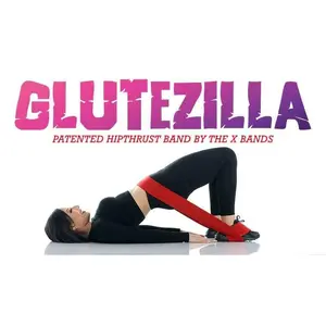 GLUTEZILLA Patented Hip Thrust Workout exercise Band multiple exercise