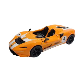 KINSMART McLaren Elva 1:36 Scale Die Cast Metal Model Toy Car Livery Edition 5 Inches Length Yellow with Openable Door