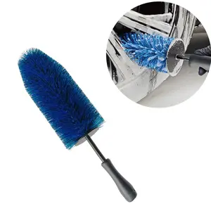 Wheel HUB Cleaning Brush, Soft Bristle Tire Cleaner, Christmas Tree Design, Splash-Proof, Engine Bay Gutter Brush, Car Wash Long Brush