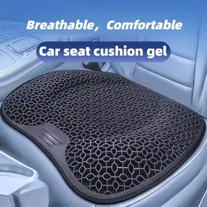 Car Gel Seat Cushion, Honeycomb Breathable Gel Cushion, Office Chair, Dual Layer Thick Cool Egg Shape, Car Seat and Gaming Chair