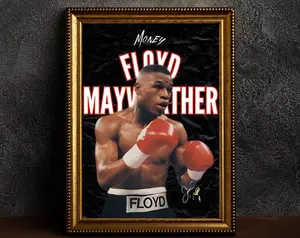 Poster Floyd Mayweather | Boxing | Mma | Wall Poster | Wall Art | Interior Decoration | Print Boxing | High Quality Paper Print | Unframe