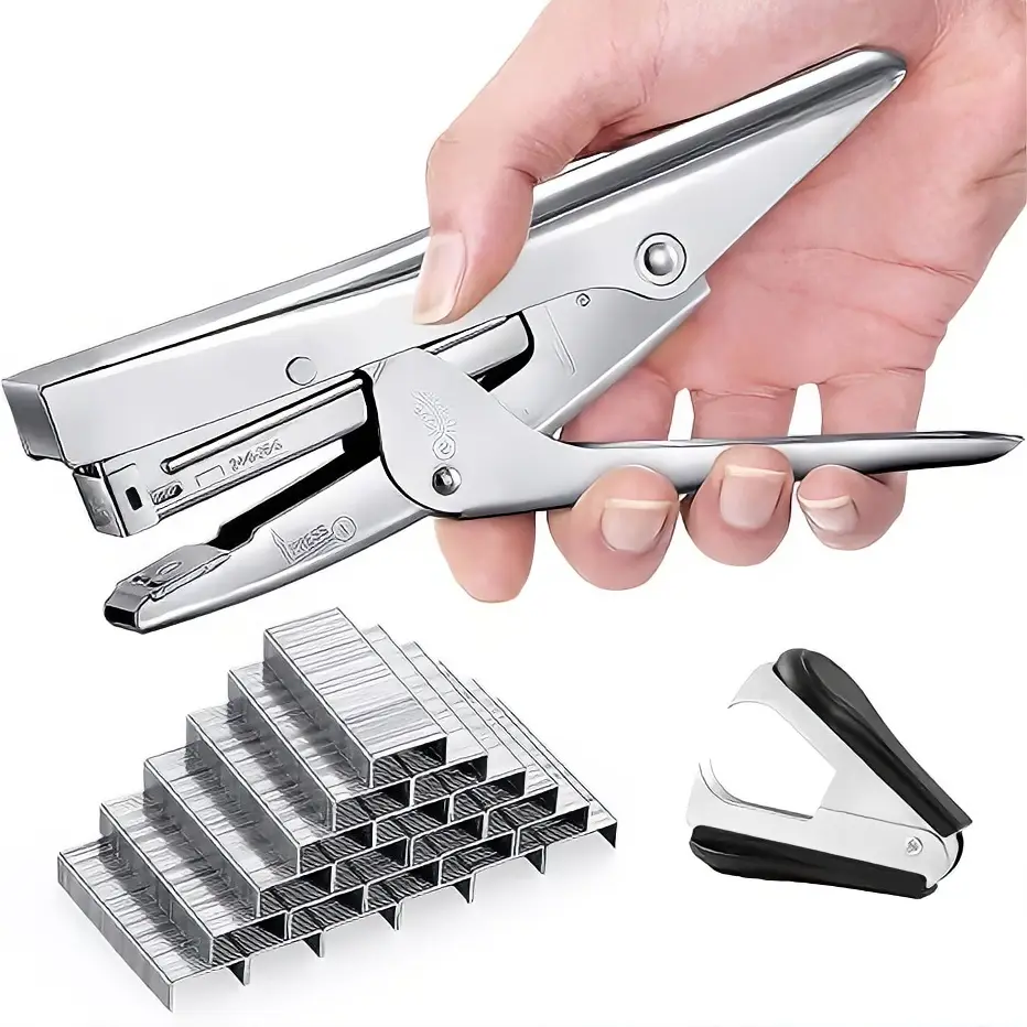 Heavy Duty Stapler with 1000 Staples & Staple Remover – 20-Sheet Capacity Desktop Stapler for Office, Work, School & Teacher Use – Large Capacity, No Jam, Professional Standard 24/6 Metal Stapler Set