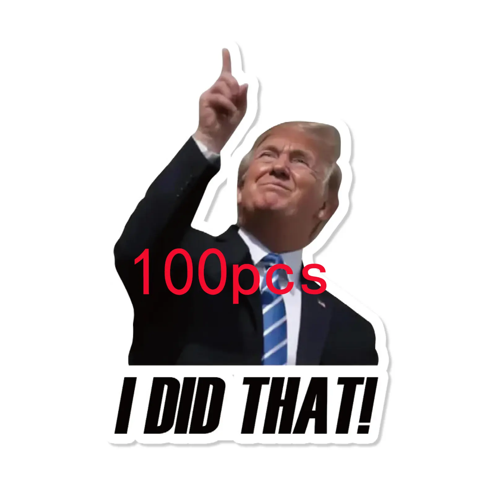 100pcs Trump I Did that Stickers Gas Pump Stickers Decal, Anti Trump Stickers, Fuck Donald Trump Mega Merchandise