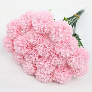 20 Piece Artificial Flower Bouquet, Sunflower, Violet, Chrysanthemum, Vase, Home Decor, Wedding, Festival, Outdoor Use, Durable Plastic