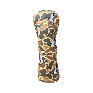 Mallard Hunting Camo Golf Fairway Wood Headcover - Unique Aesthetic Design for Fairway Woods Protection & Style