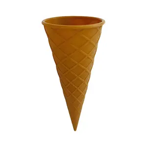 6-Piece DIY Silicone Ice Cream Cone Storage Containers for Homemade Desserts, Food-Grade Soft & Safe Freezer Snack Cups, Perfect for Home Ice Cream Machines