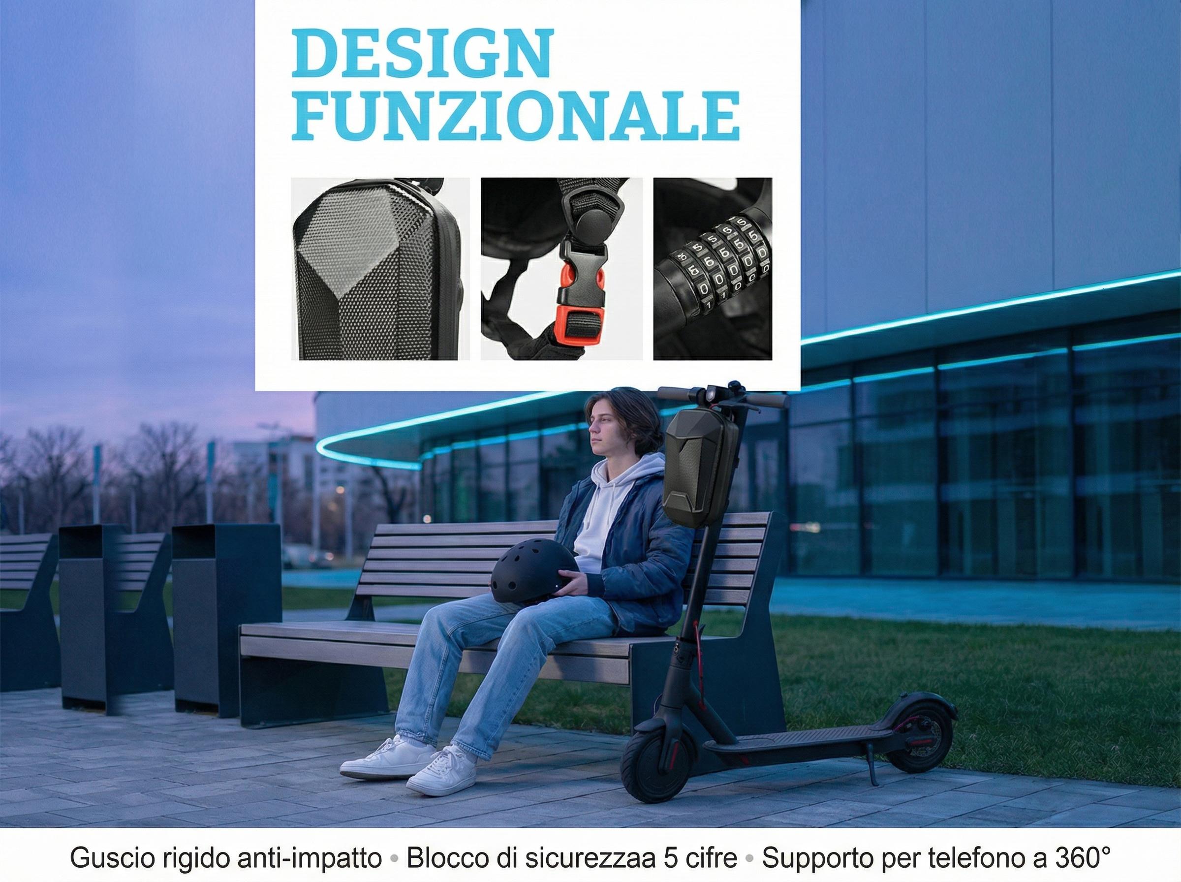 Skateboard & Scooter Safety Kit – Helmet, Knee/Elbow/Wrist Pads, Lock, Phone Mount & Storage Bag (All-in-One Protective Accessories Bundle)