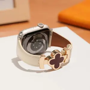 Lucky Flower Leather Strap