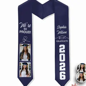 Personalized Graduation Stole With Photo, Custom Grad Sash 2026, Name & Picture Senior Stole Gift for Graduate