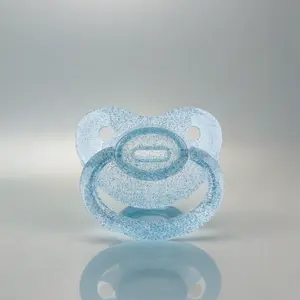 Glitter Therapy Adult Pacifier- Blue
