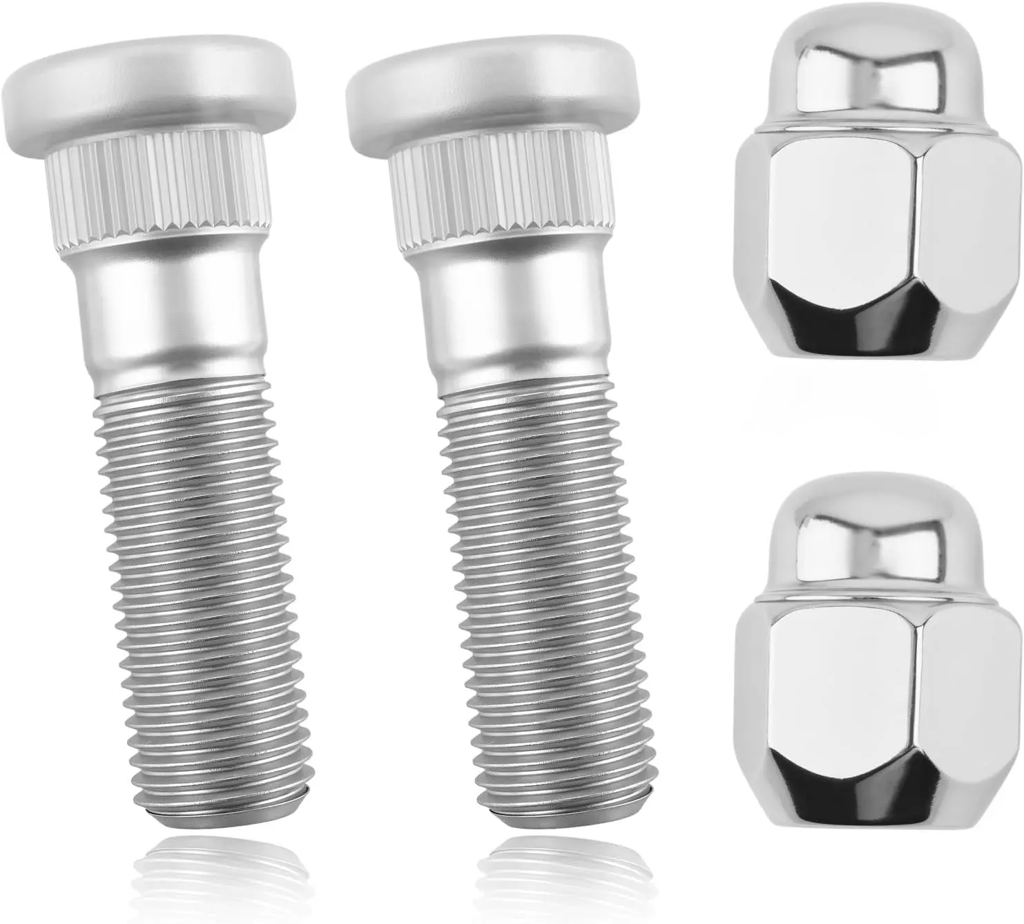 2 Sets M12x1.5 Wheel Stud & Lug Nut Replacement Kit, OEM# 52950-M1000 OEM Parts, Secure-Fit for Hyundai Kia Vehicle Hubs, Professional Tire Repair Automotive Accessory