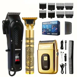 Electric Hair Trimmer Kit, 1 Set Multifunctional Hair Clipper, Professional Hair Trimmer for Men, Great for Stylists Barbershop Salon Home Use