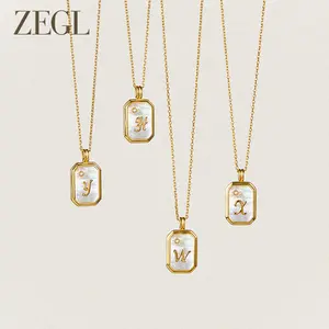 ZEGL Designer Classic Series Letter Necklace New Hot Style Simple Light Luxury Niche