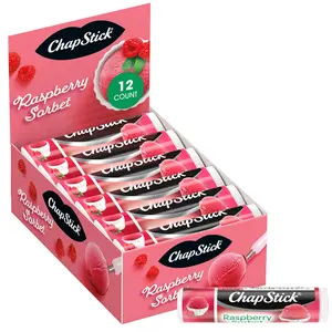 ChapStick Raspberry Sorbet Lip Balm (12 Sticks), Stocking Stuffer ChapStick Raspberry Sorbet Lip Balm (12 Sticks), Stocking Stuffer