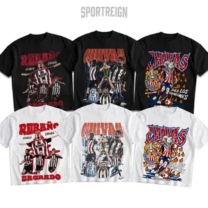 SPORTREIGN Chivas Men's T-shirt, Soccer Fan Shirt, Chivas Fan Merchandise, Football Shirt, Mexico Soccer Graphic Tee Over Size, 100% cotton Shirt, Gift For Him, Made In USA.