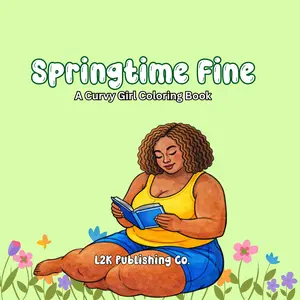 Springtime Fine Coloring Book for Curvy Girls  Plus Size Women, Spring Fashion, Relaxing Adult Coloring Pages, Body Positive, Bold Easy Designs, Marker Friendly, Self Love, Stress Relief, Cute Spring Vibes, Single Sided Pages