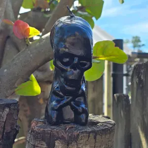 Black Skull Ritual Candle