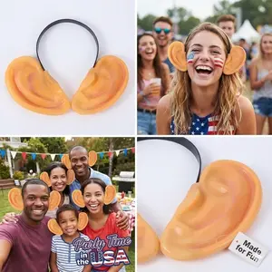 Fun Giant Ear Hair Clip, Perfect for Parties, Holidays, and Costume Balls, Ideal Valentine's Day and Christmas Gift, No Battery Needed