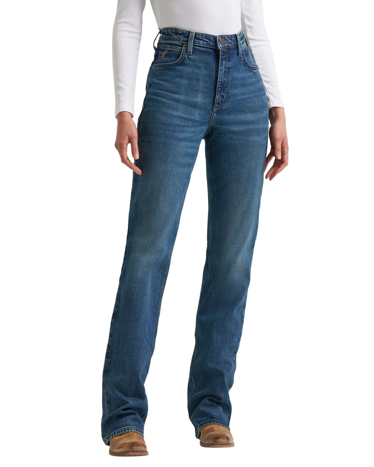 Wrangler Women's Women'S Emmy Dark Wash High Rise Rodeo Bootcut Stretch - 112382755