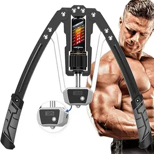 Hydraulic Power Torque I Adjustable Fitness Equipment (22-440 lbs) for strengthening triceps, chest, arms, and the entire upper body.Equipped with a smart repetition counter and lifetime support.