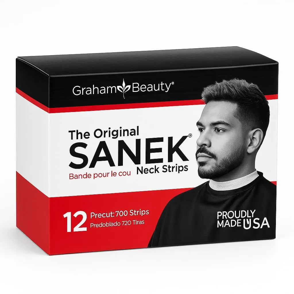 Graham Beauty The Original Absorbent Sanek Neck Strips, 720-Count Disposable Pack for Hairdressers, Professional Haircare & Styling Supplies