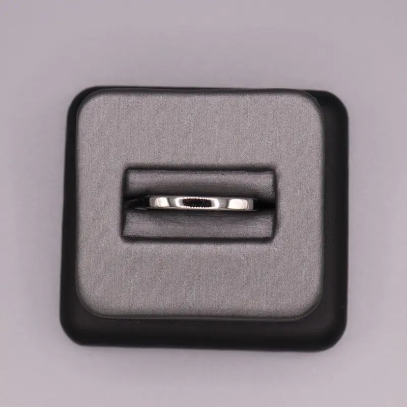 Sterling Silver Plain Ring - Plain Square
