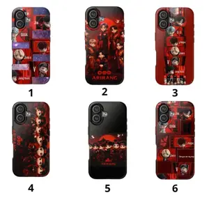 K-Pop Bangtan Idol Purple Aesthetic – Boy Band 2026 World Tour Phone Case, Compatible with iPhone 17-11 & Samsung Galaxy