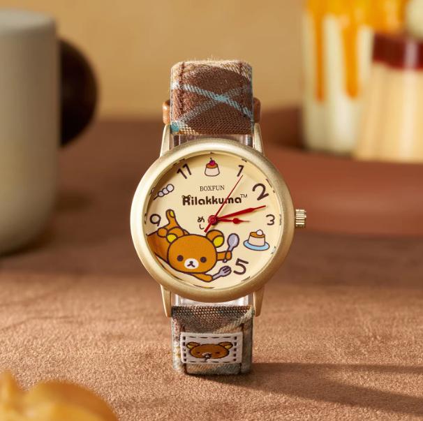 Rilakkuma Gulugulu Moments Series Wristwatch, Official Rilakkuma Merchandise, Cute Unisex Watch Blind Box for Guys and Girls, The Perfect Surprise Gift for Fans and Collectors, Soft Strap Comfortable for Daily Wear