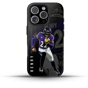 Derrick Henry Football Inspired Multi-Camera junk Phone Case Protection, Shockproof For IPhone 17-12, Pro Max, Pro Plus, and Samsung S25 24 23 Safety Case