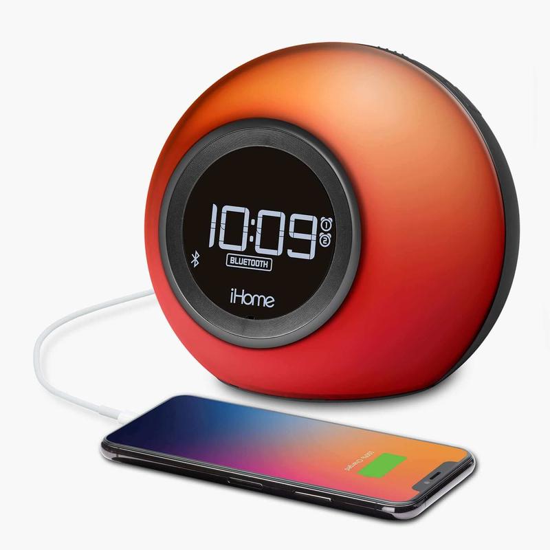 Bluetooth Alarm Clock Radio with Color Changing Light and USB Charging (iBT29)