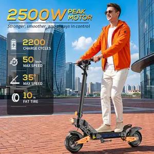 Adult electric scooter, motor commuter scooter, 700W motor with 19.9HPH dual braking system and shock absorption, 11-inch pneumatic off-road tires, sports folding electric scooter with three gears and front and rear lights