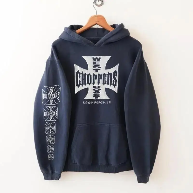 PaulWalker West Coast Hoodie, Vintage West Coast Hoodie, Unisex Pullover Hooded Sweatshirt Printed on Sleeve for Men & Women