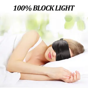 100% Light Blocking,Pure Silk Soft and Comfort Ultralight Eye Sleep Shade Cover for Men Women Sleep Mask