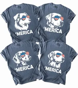 Comfort Colors 50+ Dog Breeds 4th of July Shirt - Blue Jean, Merica Dog Shirt, 4th of July Dog Shirt, 4th of July Gift, 4th of July Dog Shirt - AMBER