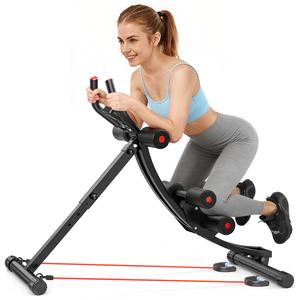 Bearbro Adjustable Core Workout Machine – Foldable Ab Workout Equipment for Home Gym with Knee Support, Fitness Equipment Max 440lbs with LCD Display