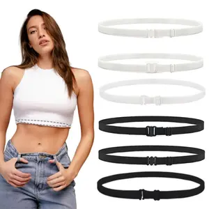 Adjustable Navel Belt, Sweater Shirt Belly Band, Prevents Slipperiness, Elastic Waistband Changes Top Style, Women's Fashion Accessory, Waistband Buckle