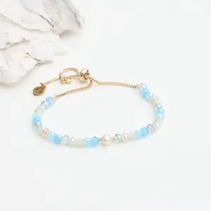 Coastal Icon Save the Plovers Adjustable Pearl Bracelet