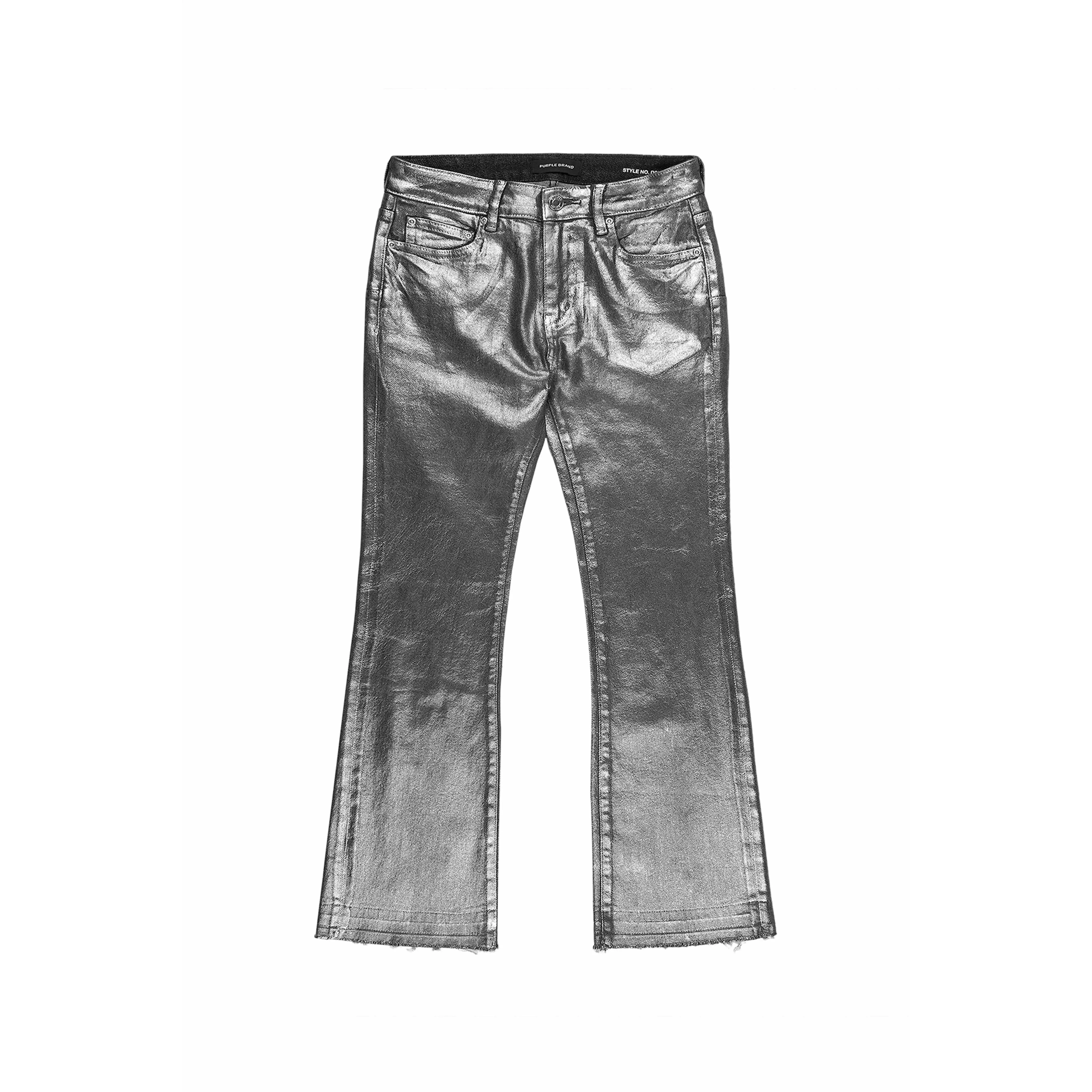 Silver Foil Ankle Bootcut