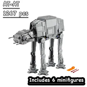 1267 Pcs At-At Walker Building Block Toy Set, Compatible with Model 75288, Unisex Figurines & Miniatures, Perfect for Collectors and Enthusiasts, Building Blocks Set