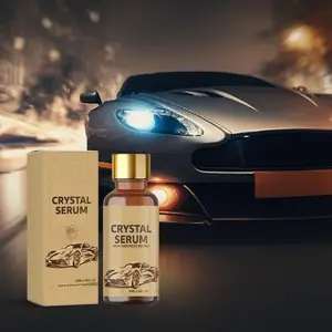 Crystal Serum Ceramic Car Coating, High Hardness Paint Protection, Gloss Enhancer, Hydrophobic Anti-Scratch Anti-Fouling Kit, 50ML