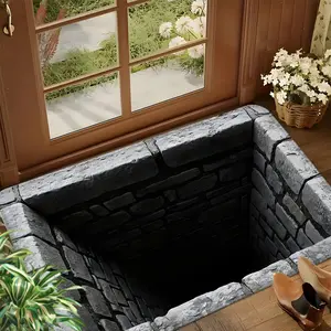 3D Optical Illusion Anti-Slip Door Mat, Washable Durable Rug for Living Room Bedroom Dining Room Bathroom, Soft Memory Cotton Material