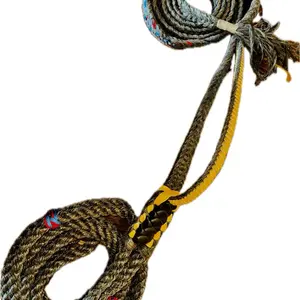 Pro Bull Rope 9x7 7/8” x 1” Soft Black Poly - EPT Bull Riding Rope 16’
