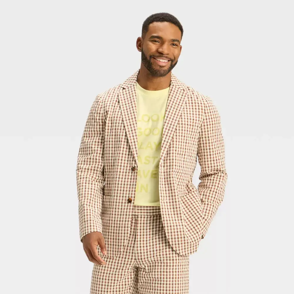 Houston White Men's Seersucker Suit Jacket Houston White Men's Seersucker Suit Jacket