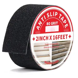Anti Slip Tape -  Non Slip Stair Grips, Outdoor Adhesive Grip Tape for Step Treads, Black, 2inx16.5ft