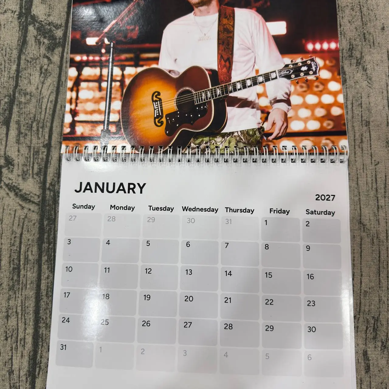 music 2027 Calendar, gift for fan music 2027 Calendar, gift for fan