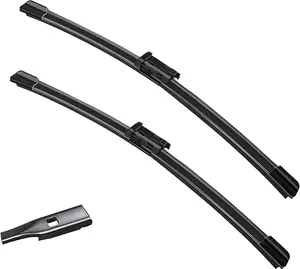 2 Factory Wiper Blades Replacement For 2018-2014 CHEVY Silverado 1500 2500 3500 HD/2018-2014 GMC Sierra, Automotive Replacement Windshield Wiper Blades Set - 22"+22" (Set of 2) Top Lock