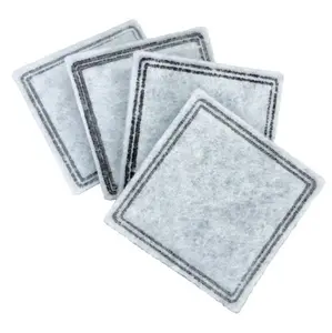 Premier Pet Replacement Carbon Filters for Dog and Cat Fountains, Pack of 4