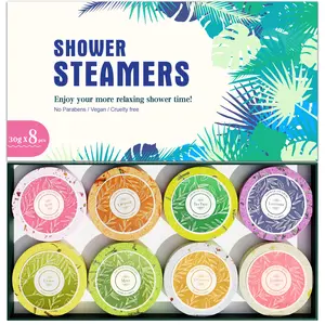 Shower Steamers for Bath Aromatherapy – Shower Steamer with Natural Oils, Stress Relief & Relaxation, Self-Care for Winter, Emotional Reset, Scented Eucalyptus & Lavender